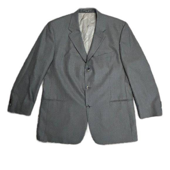 Boss Hugo Boss Einstein Gray Wool Single Breasted 3 Button Suit Jacket Size 46R